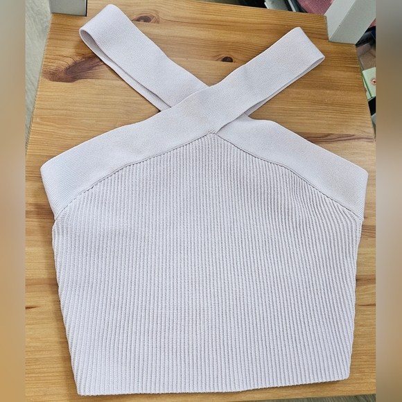 Babaton Sculpt Knit Criss Cross Cropped Tank - Picture 3 of 4